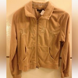 Bcbg max azria women’s zip up jacket tan size L